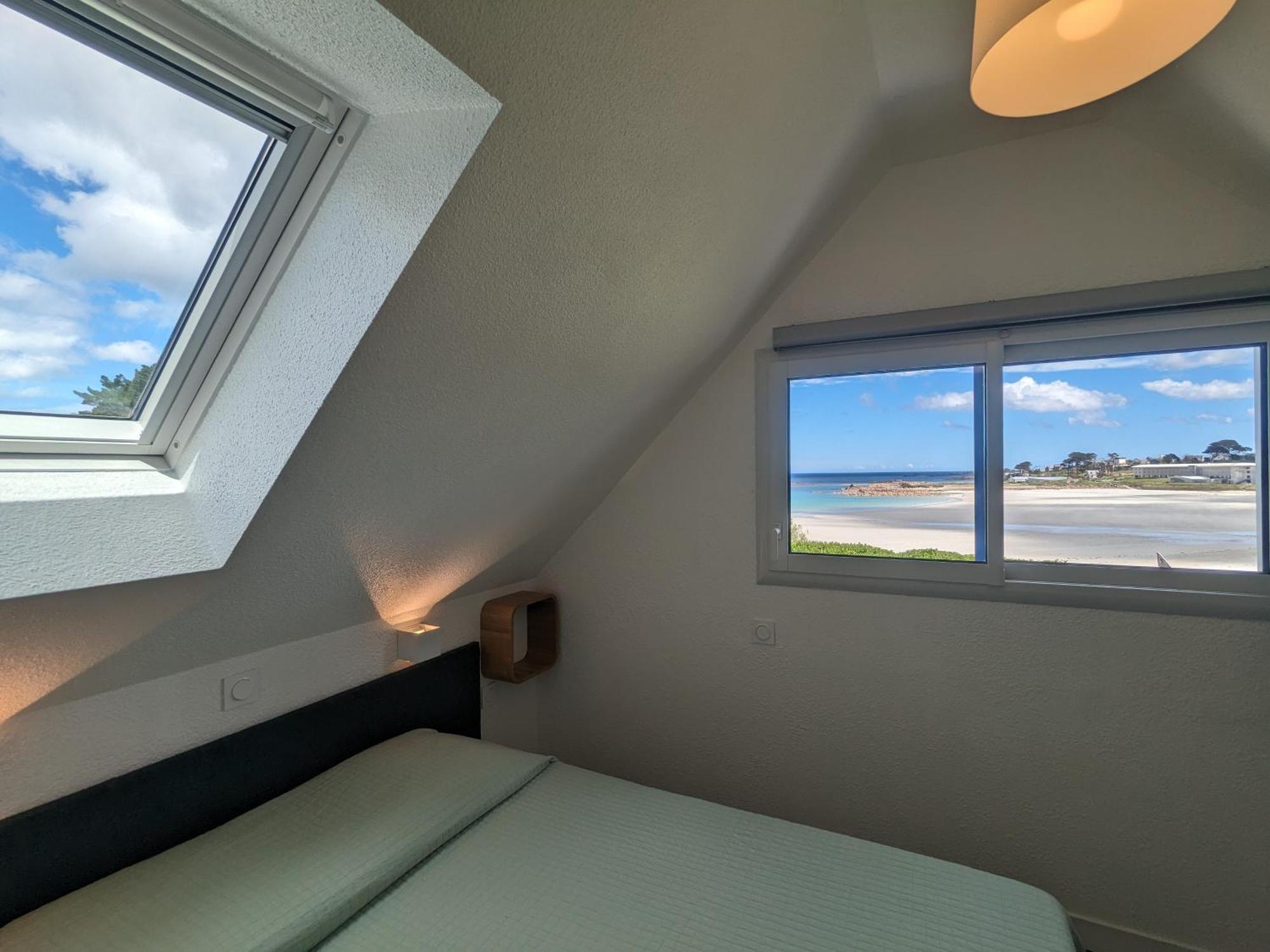 Maison 6 Pers Belle Vue Mer Piscine, Plage A 40 M Trévou-Tréguignec Exterior foto